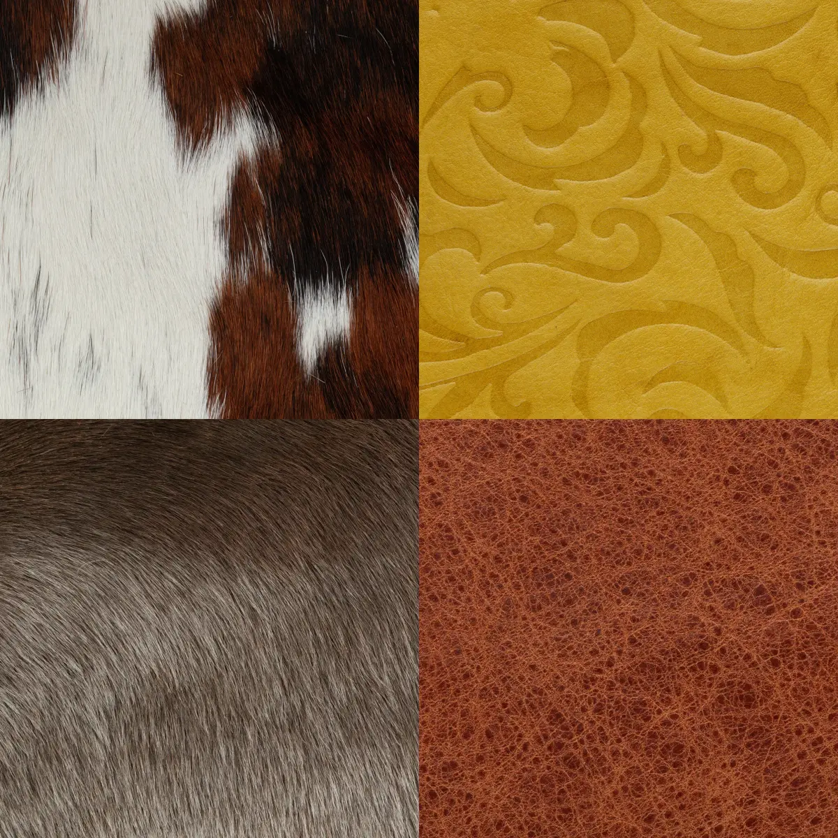 Leather sample, studio product photography